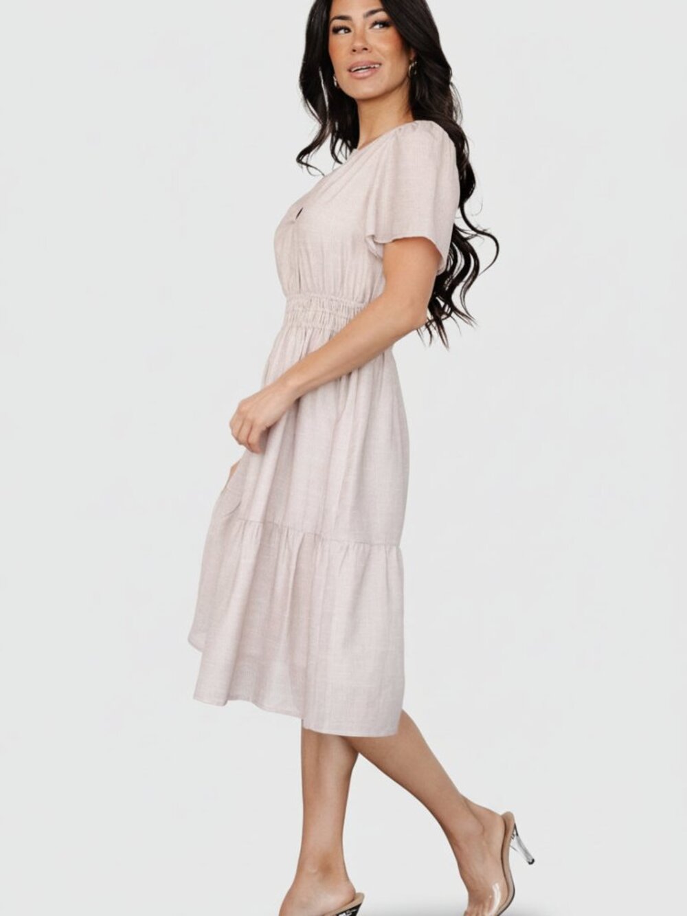 Baltic Born Dita Short Dress | Natural Size MM - Picture 4 of 5